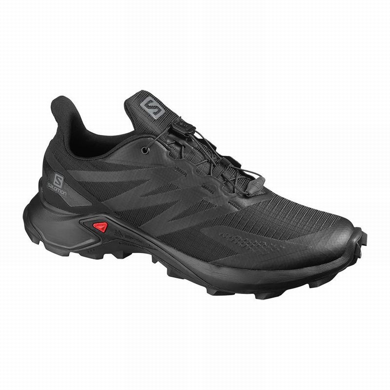 SALOMON UK SUPERCROSS BLAST - Mens Trail Running Shoes Black,OTEQ20789